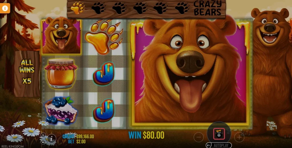 Gagner avec Bear Crazy